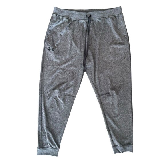 Mens Under Armour Coldgear Joggers Tapered Sweat Pants Size 2XL XXL Gray Track - Picture 2 of 6